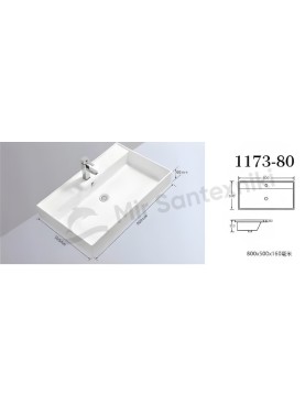 Раковина для столешницы Debora 1173 (800 мм)